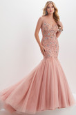 Mermaid V-Neck Tiffany Designs Prom Dress 16025