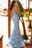 V-neck Blush Prom Dress 20546