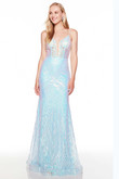 Plunging V-Neck Alyce Prom Dress 61397