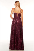 Scooped A-Line Alyce Prom Dress 61423