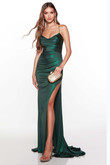 Ruched Fitted Alyce Prom Dress 61433