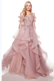 Cold Shoulder Alyce Prom Dress 61474