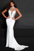 Beaded Choker Neckline Johnathan Kayne Prom Dress 2603