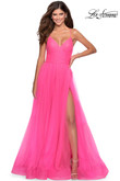 La Femme Prom Dress in Neon Pink