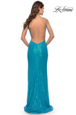 La Femme Prom Dress in Aqua 