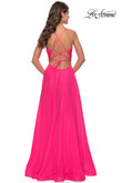 La Femme Prom Dress in Neon Pink