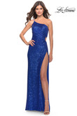 La Femme Prom Dress in Royal Blue