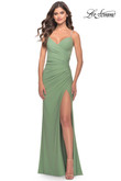 Ruched La Femme Prom Dress 31107