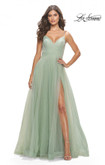 Wrapped Tulle La Femme Prom Dress 31204
