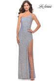 Sequined One Shoulder La Femme Prom Dress 31212