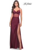 La Femme Prom Dress in Dark Berry