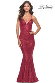 Fully Sequined La Femme Prom Dress 31291