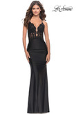 Plunging Lace La Femme Prom Dress 31336