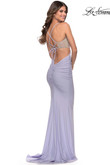 La Femme Prom Dress in Light Periwinkle