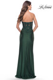 La Femme Prom Dress in Dark Emerald