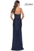 La Femme Prom Dress in Navy