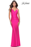 La Femme Prom Dress in Neon Pink