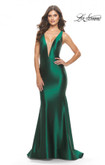 La Femme Prom Dress in Dark Emerald