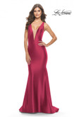 La Femme Prom Dress in Deep Red