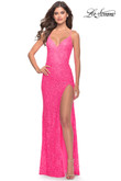 La Femme Prom Dress in Neon Pink