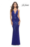 La Femme Prom Dress in Royal Blue