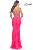 La Femme Prom Dress in Neon Pink