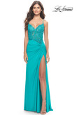 Lace Bodice La Femme Prom Dress 31447