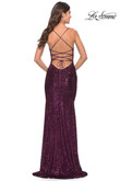 La Femme Prom Dress in Dark Berry La Femme Prom Dress in Dark Berry