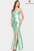 Ruched Satin Faviana Prom Dress S10807