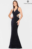 Sequin Fitted Faviana Prom Dress S10818