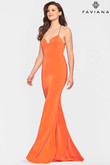 Satin Fitted Faviana Prom Dress S10848