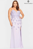 Floral Lace Faviana Curves Prom Dress 9539