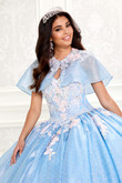 Glitter Organza Princesa Quinceanera Dress by Ariana Vara PR30083
