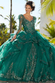 Long Sleeves Vizcaya Quinceanera Dress by Morilee 89352