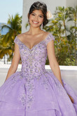 Capped Sleeves Vizcaya Quinceanera Dress by Morilee 89356