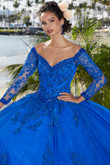 Long Sleeves Vizcaya Quinceanera Dress by Morilee 89360