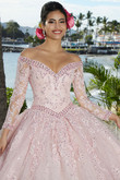 Long Sleeves Vizcaya Quinceanera Dress by Morilee 89360