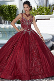 Glitter Tulle Vizcaya by Morilee Quinceanera Dress 89363