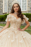 Off The Shoulder Vizcaya Quinceanera Dress by Morilee 89404