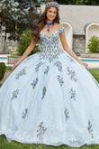 Floral Glitter Vizcaya Quinceanera Dress by Morilee 89405