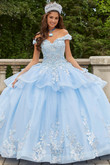 Ruffled Overlay Vizcaya by Morilee Quinceanera Dress 89409