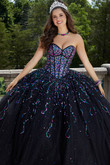 Multi Beaded Vizcaya Quinceanera Dress by Morilee 89413