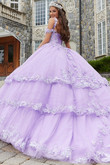 Cold Shoulder Vizcaya Quinceanera Dress by Morilee 89414