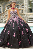 Ombre Embroidered Vizcaya Quinceanera Dress by Morilee 89415