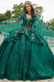 Glitter Tulle Vizcaya by Morilee Quinceanera Cape 89418