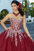 Glitter Tulle Valencia Quinceanera Dress by Morilee 60166