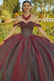 Glitter Tulle Valencia Quinceanera Dress by Morilee 60184