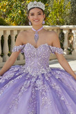 Glitter Embroidered Valentina Quinceanera Dress by Morilee 34091