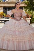 Pleated Tulle Valentina by Morilee Quinceanera Dress 34093