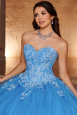 Floral Applique Quinceanera Dress by Rachel Allan RQ1112